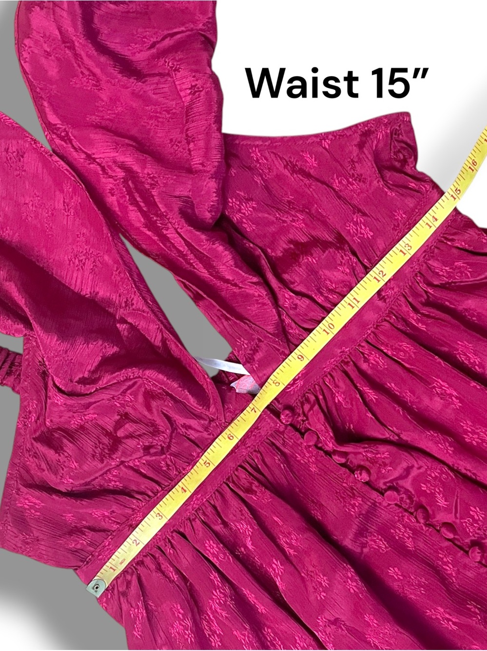 NWT Free People Cha Cha Maxi Dress Red Jacquard Boho Wedding Guest Goddess M - Picture 12 of 16